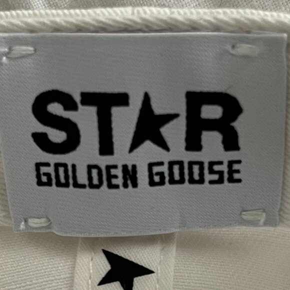 Golden Goose White Cream Adjustable Baseball Hat Cap With Star NWOT - Picture 13 of 16